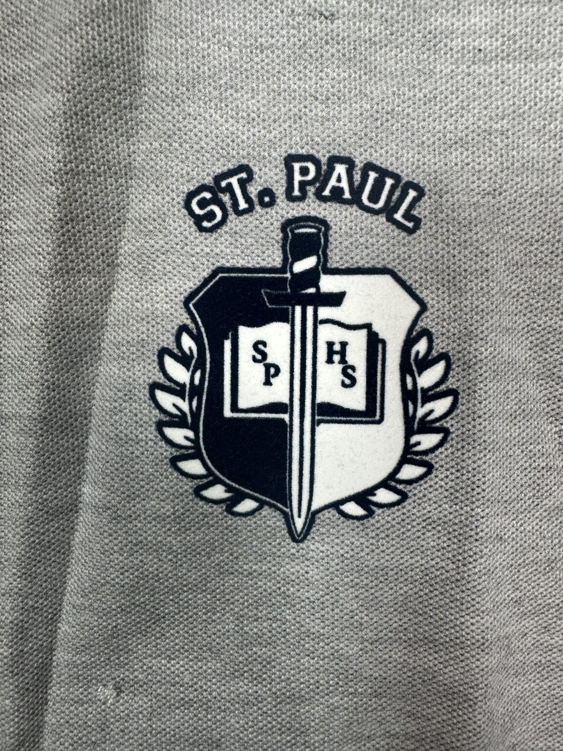 POLO GRAY WITH St. Paul High LOGO – Michael’s School Uniforms