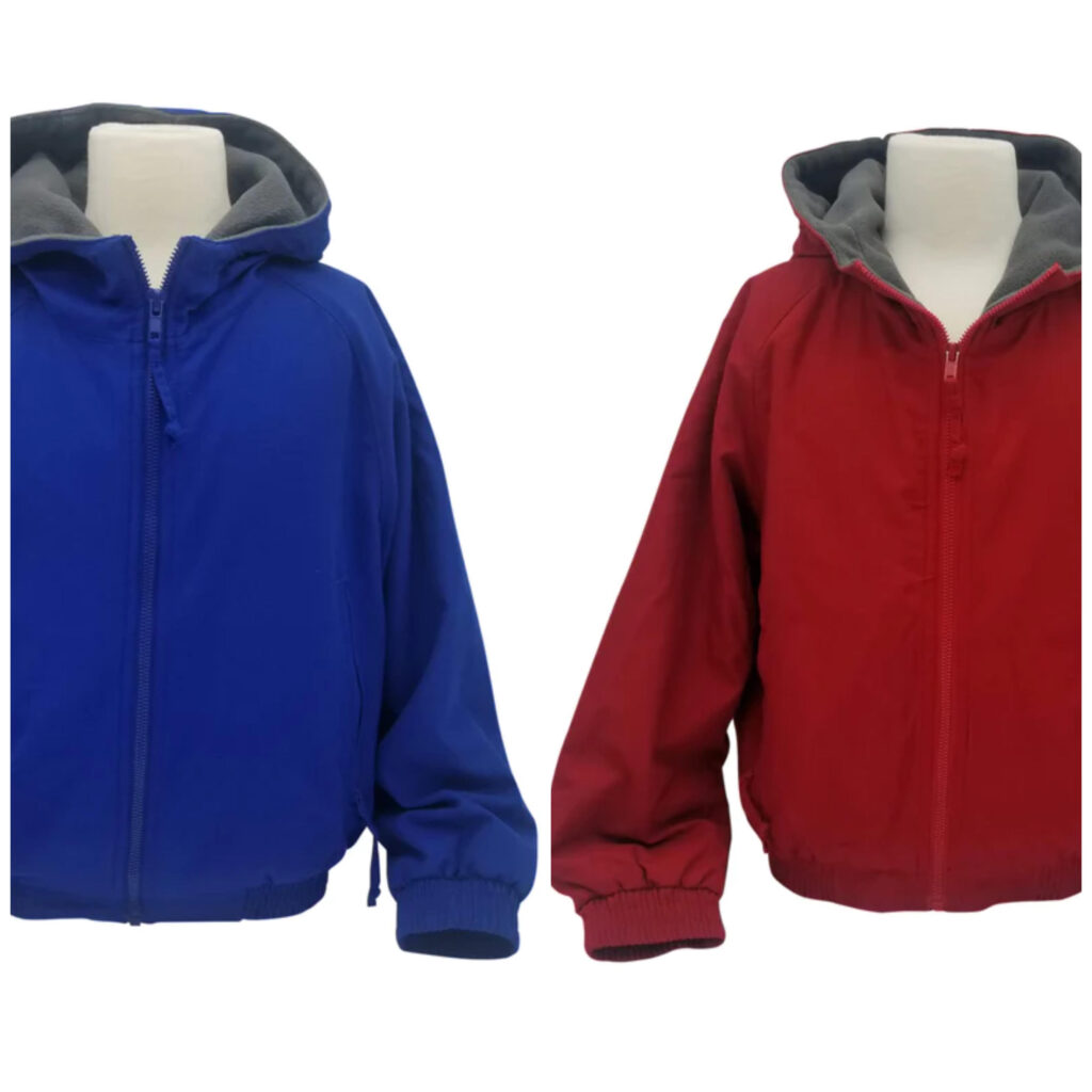 boys-and-girls-red-and-royal-blue-rain-jacket-with-junipero-serra-logo