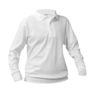 Long Sleeve Polo w/Corpus Christi School logo