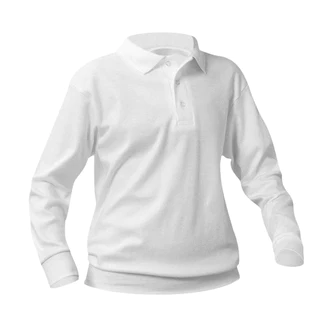 Long Sleeve Polo w/Corpus Christi School logo