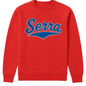 Red Crewneck Sweatshirt w/SERRA Logo