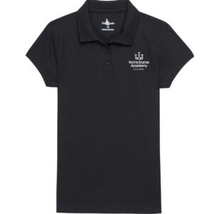 GIRLS BLACK POLO W/NDA LOGO