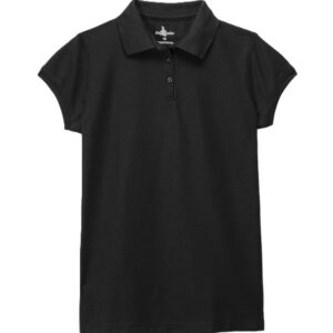 GIRLS BLACK POLO W/NDA LOGO