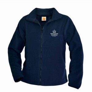 Navy Full-Zip Fleece Jacket w/ NDA elem. logo