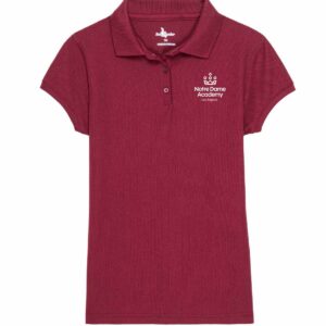 Girls Cardinal Polo w/ NDA logo
