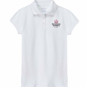 Girls White Polo w/ NDA logo.