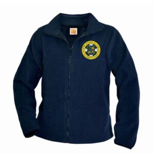 Navy Full-Zip Fleece Jacket w/ NDA elem. logo