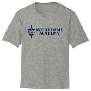 Heather Grey Sport t-shirt w/NDA elem. logo