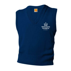 Navy V-neck Vest w/NDA elem. logo