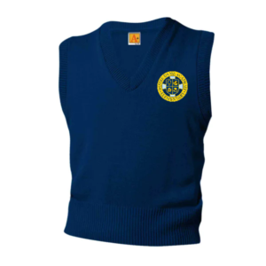 Navy V-neck Vest w/NDA elem. logo