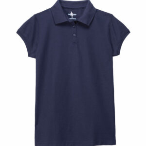 Girls Navy Blue Polo w/ Corpus Christi School logo