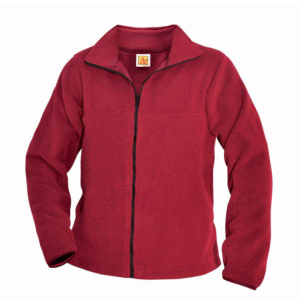 Red Fleece Jacket w/ Corpus Christi School logo