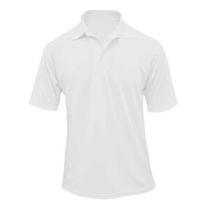 GIRLS White Short Sleeve Polo w/ Logo