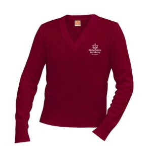 Cardinal Pullover Sweater w/NDA logo.