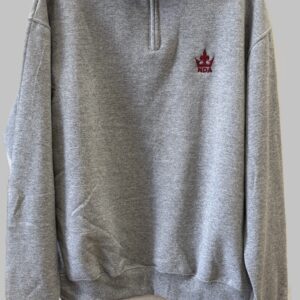Grey Quater Zip Sweatshirt w/NDA logo