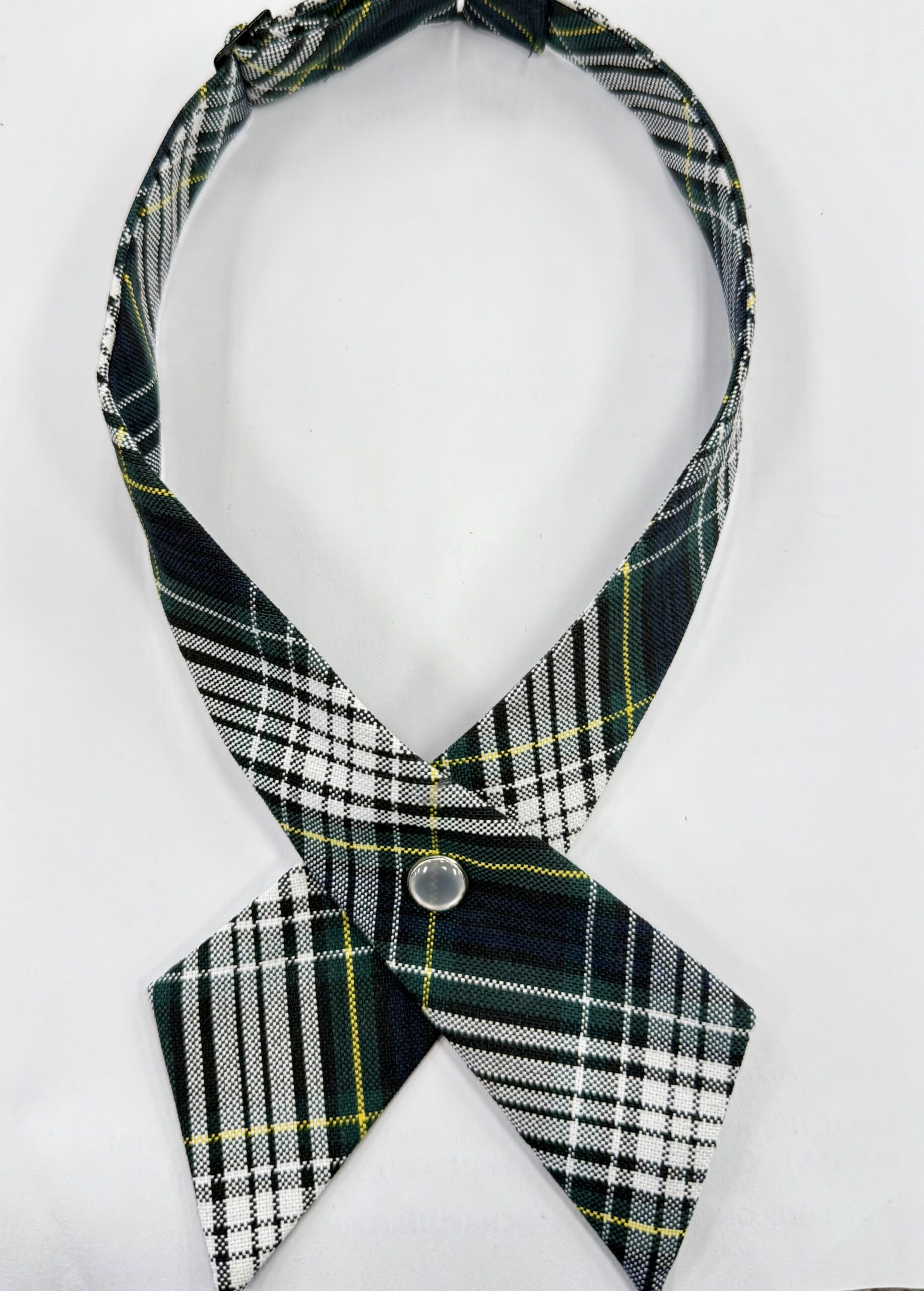 Crusaders plaid Criss cross tie
