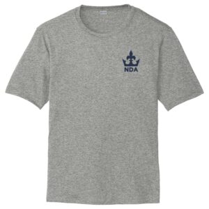 Sports Grey P.E. t-shirt w/NDA all girl's middle school